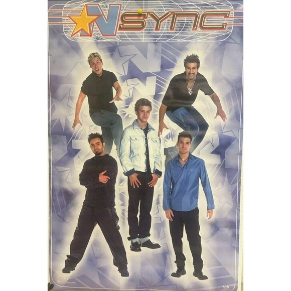 Other - Sealed 2000 NSYNC Poster FUNKY 7562 Rare Mistake Zeeks Inc‎ Vintage Mislabeled #